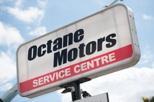 the octane motors sign