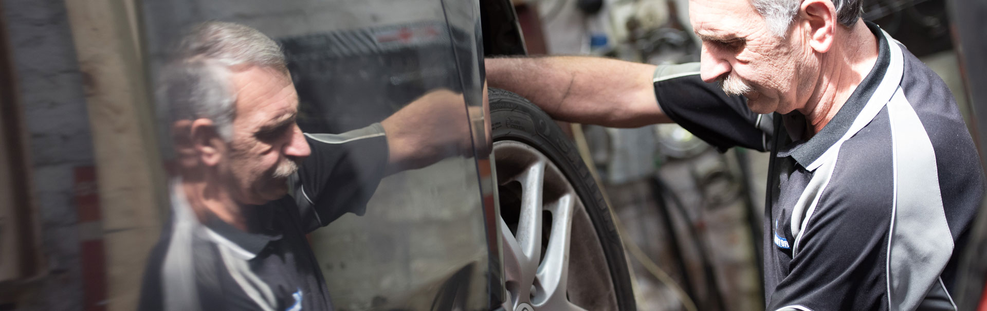 ryan working on a tyre