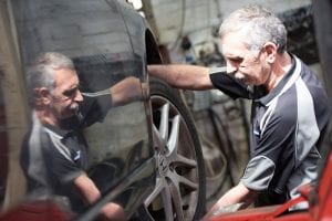 ryan working on a tyre